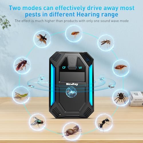 2024 Upgraded Version Ultrasonic Pest & Insect Repeller, Ultrasonic Repellent for Roach, Rodent, Mouse, Bugs, Mosquito, Mice, Spider, Ant,Electronic Plug in Pest Control,2 Mode Switching,6 Packs - Image 2